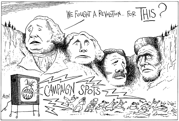 Editorial Cartoon by Tony Auth, Philadelphia Inquirer on Republicans Take Aim