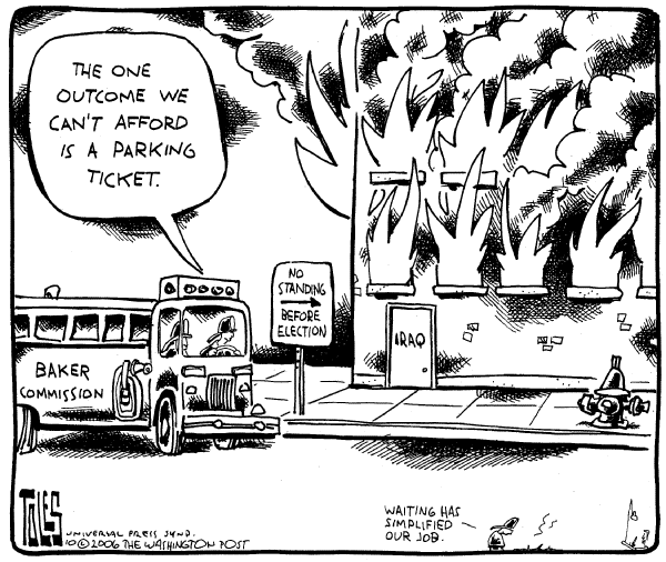 Editorial Cartoon by Tom Toles, Washington Post on Shock and Awe