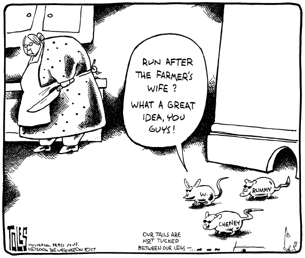 Editorial Cartoon by Tom Toles, Washington Post on A Look Back at the Campaigns