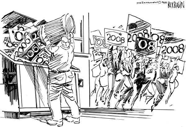 Editorial Cartoon by Rex Babin, Sacramento Bee on In Other News