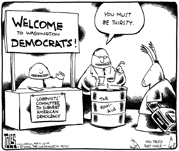 Editorial Cartoon by Tom Toles, Washington Post on Democrats Take Control