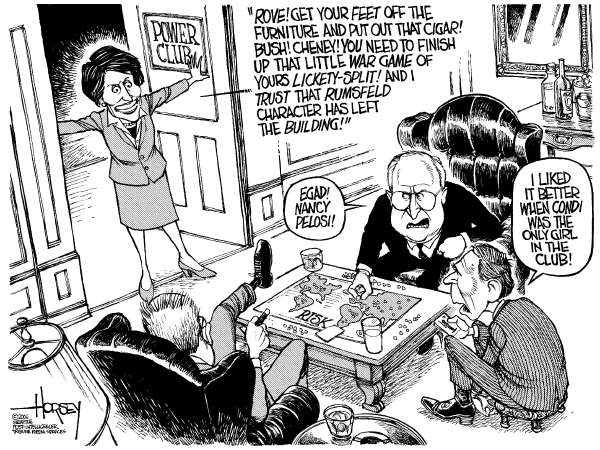 Editorial Cartoon by David Horsey, Seattle Post-Intelligencer on Democrats Take Control