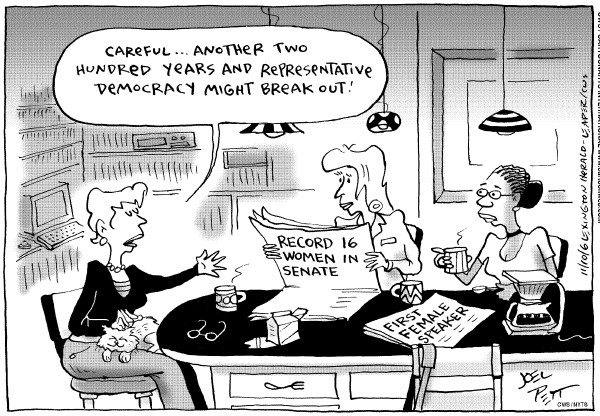 Editorial Cartoon by Joel Pett, Lexington Herald-Leader, CWS/CartoonArts Intl. on Voters Spoke In No Uncertain Terms