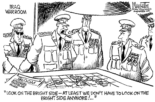 Editorial Cartoon by Doug Marlette, Tallahasee Democrat on McCain Proposes New Iraq Strategy