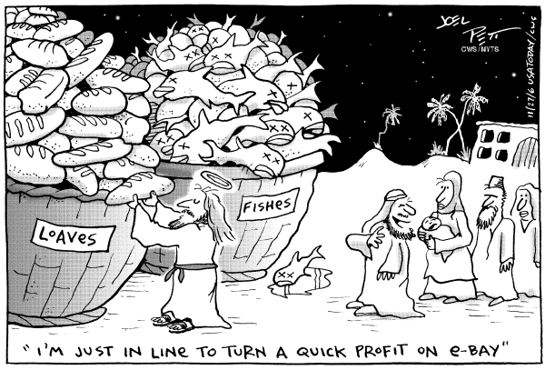 Editorial Cartoon by Joel Pett, Lexington Herald-Leader, CWS/CartoonArts Intl. on Holiday Season Officially Begins