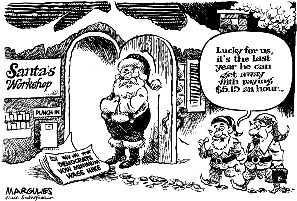 Editorial Cartoon by Jimmy Margulies, The Record, New Jersey on Holiday Season Officially Begins