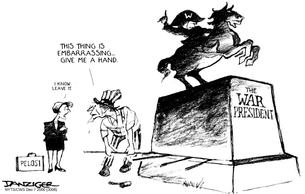 Editorial Cartoon by Jeff Danziger, CWS/CartoonArts Intl. on Bush Weighs Iraq Report