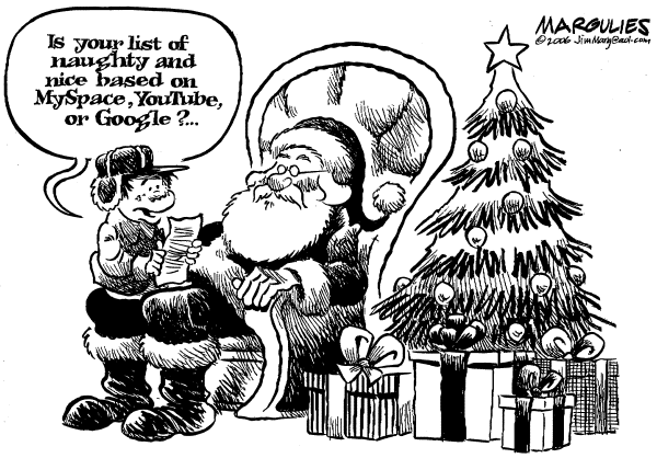 Editorial Cartoon by Jimmy Margulies, The Record, New Jersey on Holiday Spirit Sweeps US