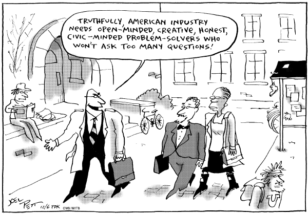 Editorial Cartoon by Joel Pett, Lexington Herald-Leader, CWS/CartoonArts Intl. on Economy Setting Records