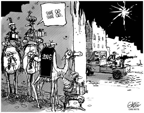 Editorial Cartoon by Brian Gable, The Globe and Mail, Toronto, Canada on Holiday Season In Full Swing