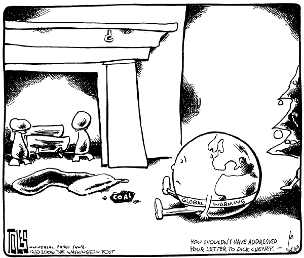 Editorial Cartoon by Tom Toles, Washington Post on Holiday Season In Full Swing