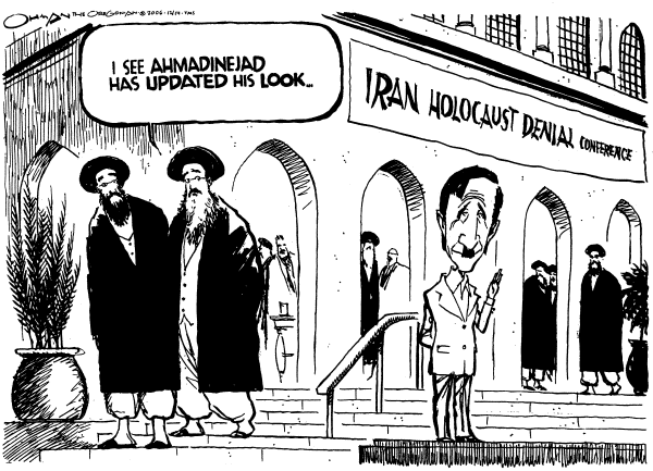 Editorial Cartoon by Jack Ohman, The Oregonian on Iran Looks To Past and Future