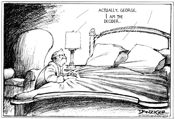 Editorial Cartoon by Jeff Danziger, CWS/CartoonArts Intl. on Bush Seeks Expanded Powers