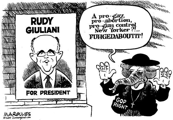 Editorial Cartoon by Jimmy Margulies, The Record, New Jersey on Presidential Campaigns in High Gear