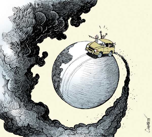 Editorial Cartoon by Patrick Chappatte, International Herald Tribune on Government Scientists Chilled