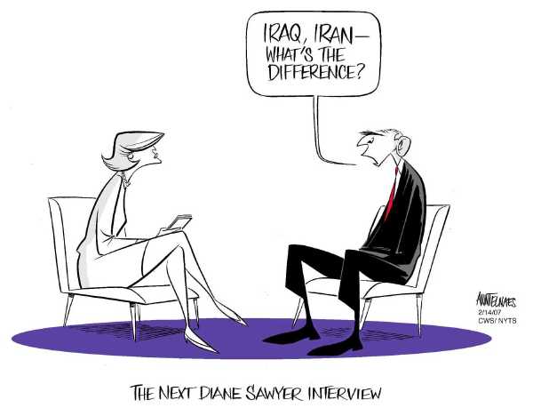 Editorial Cartoon by Ann Telnaes, CWS/CartoonArts Intl. on War on Terror Intensifies