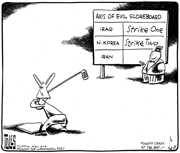 Editorial Cartoon by Tom Toles, Washington Post on War on Terror Takes a Turn