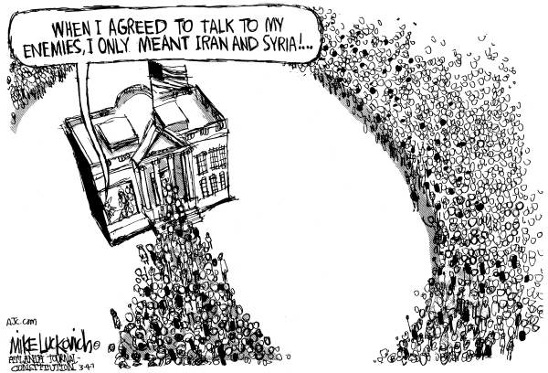 Editorial Cartoon by Mike Luckovich, Atlanta Journal-Constitution on War on Terror Takes a Turn