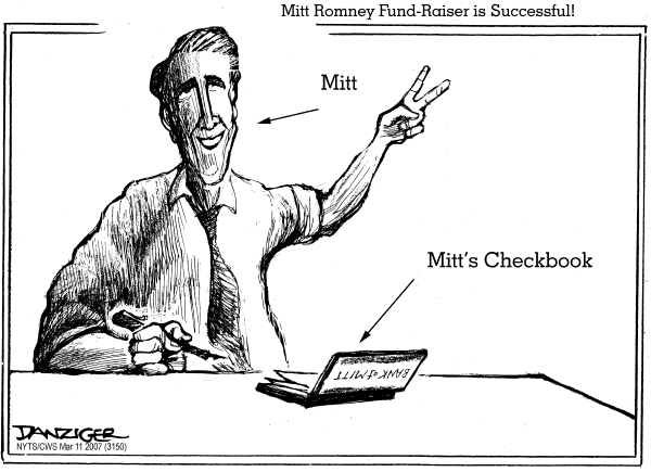 Editorial Cartoon by Jeff Danziger, CWS/CartoonArts Intl. on GOP Hopefuls Sharing Spotlight