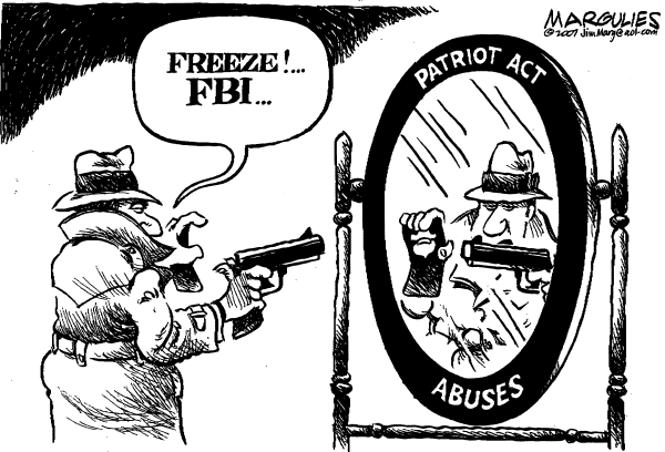 Editorial Cartoon by Jimmy Margulies, The Record, New Jersey on Home Security Breached