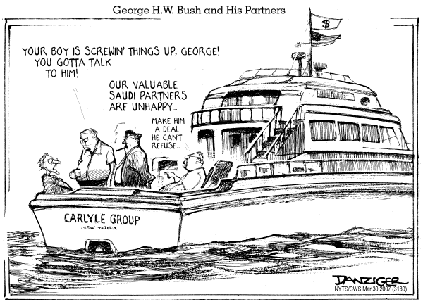 Editorial Cartoon by Jeff Danziger, CWS/CartoonArts Intl. on Democrats Confront Bush on War