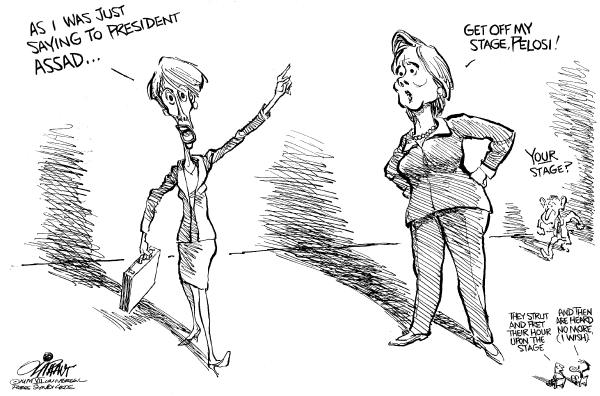 Editorial Cartoon by Pat Oliphant, Universal Press Syndicate on In Other News