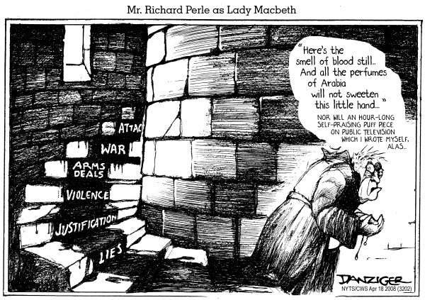 Editorial Cartoon by Jeff Danziger, CWS/CartoonArts Intl. on President Pledges Not to Back Down