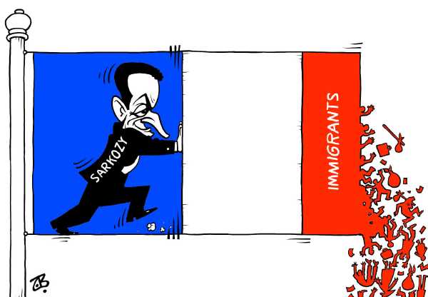 Editorial Cartoon by Emad Hajjaj, Al Ghad, Amman, Jordan on New French Leader Elected