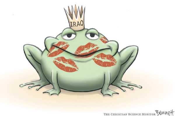 Editorial Cartoon by Clay Bennett, Christian Science Monitor on Surge Stalls in Iraq