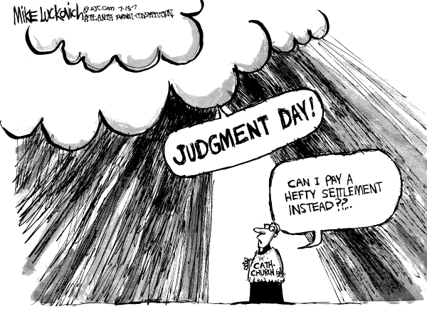Editorial Cartoon by Mike Luckovich, Atlanta Journal-Constitution on In Other News