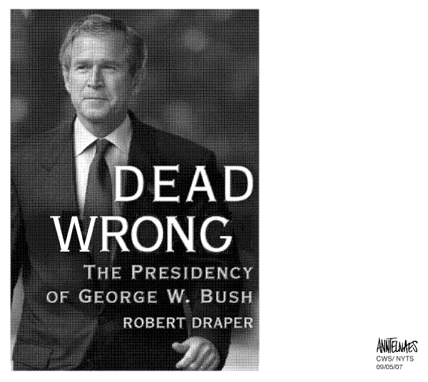 Editorial Cartoon by Ann Telnaes, CWS/CartoonArts Intl. on Bush Looks Ahead