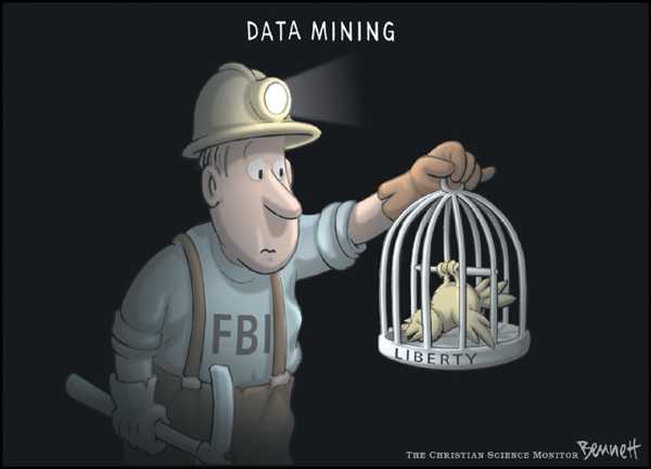 Editorial Cartoon by Clay Bennett, Christian Science Monitor on Nuclear Scare in US
