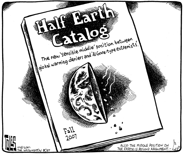 Editorial Cartoon by Tom Toles, Washington Post on Global Warming Continuing