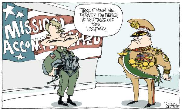 Editorial Cartoon by Signe Wilkinson, Philadelphia Daily News on President Gets in Holiday Spirit
