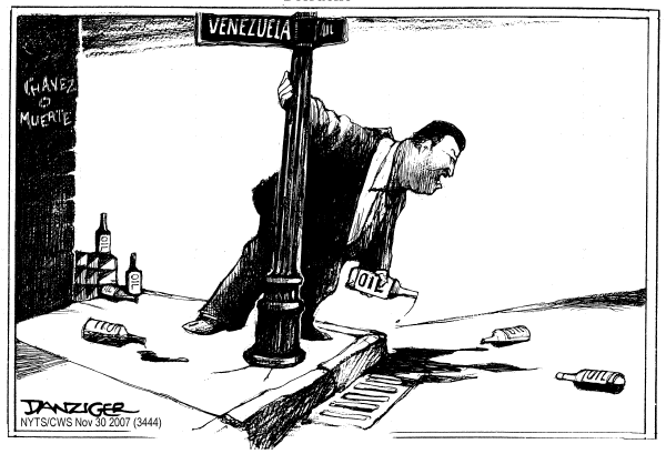Editorial Cartoon by Jeff Danziger, CWS/CartoonArts Intl. on Chavez Loses Key Vote