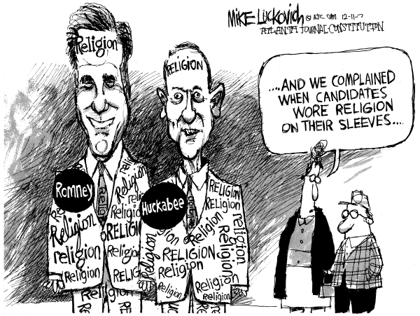 Editorial Cartoon by Mike Luckovich, Atlanta Journal-Constitution on GOP Campaign News