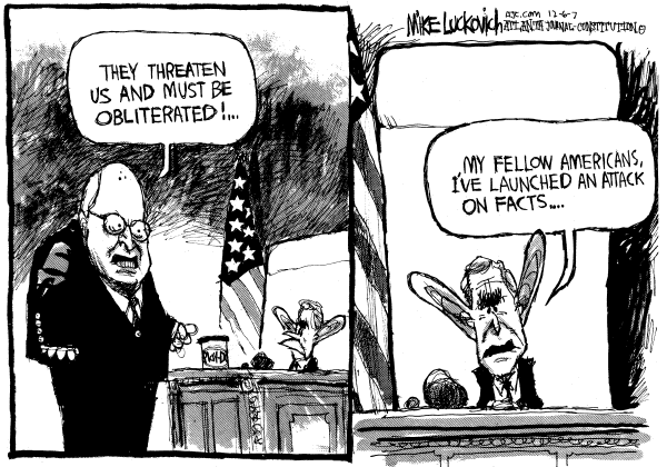 Editorial Cartoon by Mike Luckovich, Atlanta Journal-Constitution on In Other News