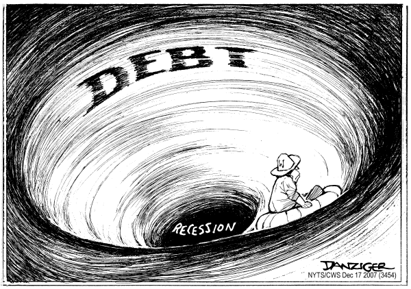 Editorial Cartoon by Jeff Danziger, CWS/CartoonArts Intl. on US Economy Looking Up
