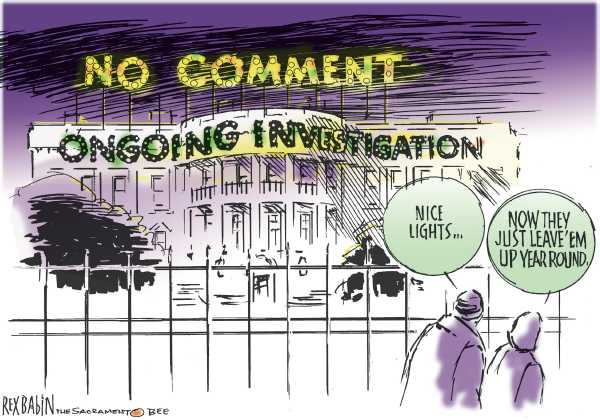 Editorial Cartoon by John Branch, San Antonio Express-News on White House Quiet on Torture Probe