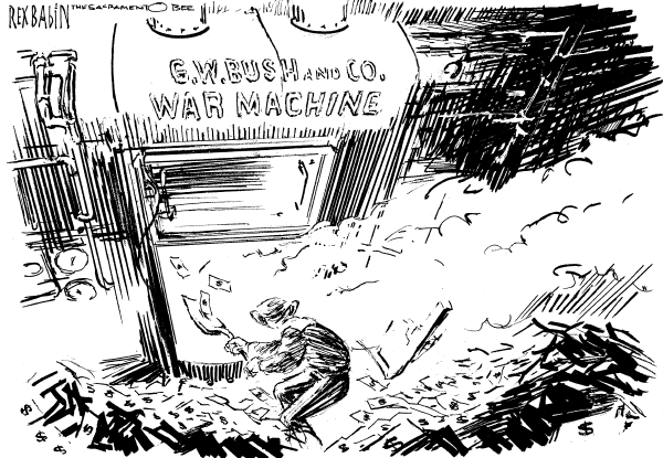Editorial Cartoon by Rex Babin, Sacramento Bee on Foreclosures Hit Record High