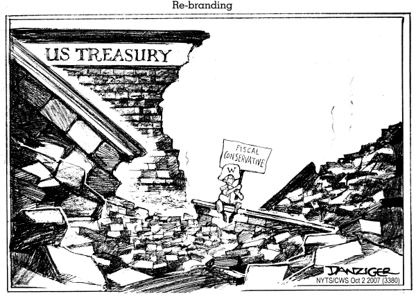 Editorial Cartoon by Jeff Danziger, CWS/CartoonArts Intl. on Foreclosures Hit Record High