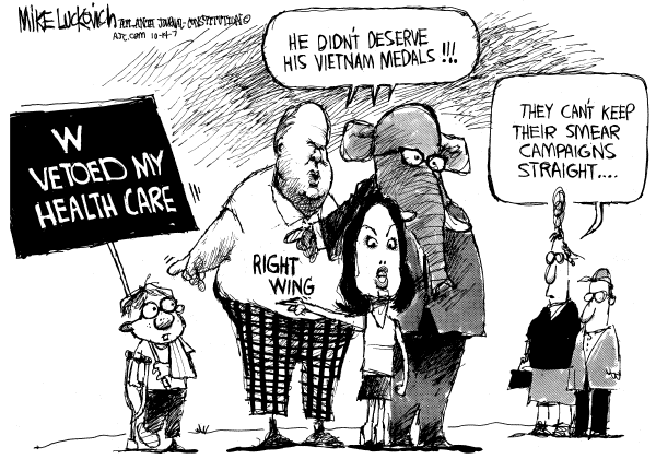 Editorial Cartoon by Mike Luckovich, Atlanta Journal-Constitution on GOP Looks for Answers