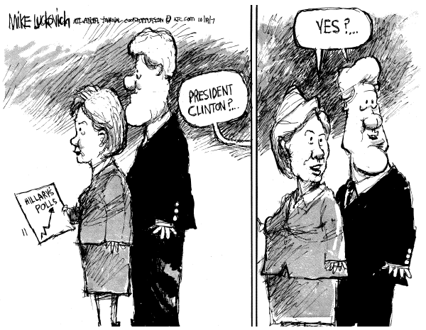 Editorial Cartoon by Mike Luckovich, Atlanta Journal-Constitution on Democratic Campaign News