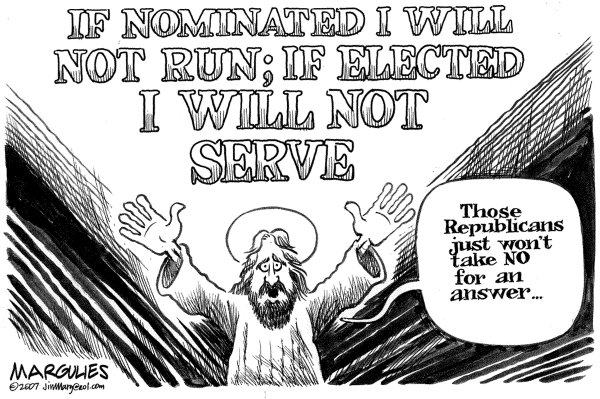 Editorial Cartoon by Jimmy Margulies, The Record, New Jersey on Iowans Set to Vote