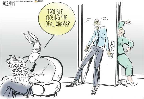 Editorial Cartoon by Rex Babin, Sacramento Bee on Campaign News