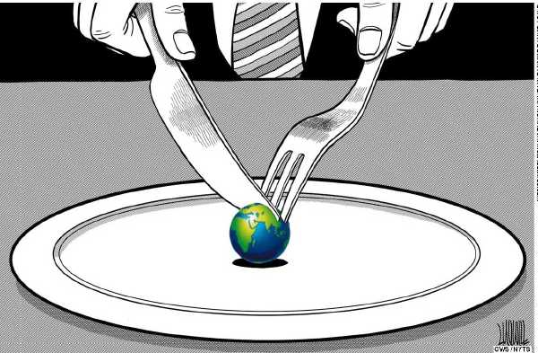 Editorial Cartoon by Loujie, China Daily, Beijing on Oil Prices Impacting Economy
