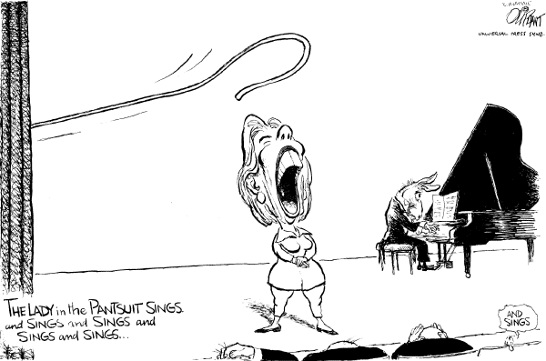 Editorial Cartoon by Pat Oliphant, Universal Press Syndicate on Clinton Wins Big in West Virginia
