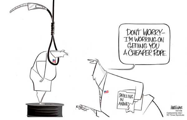 Editorial Cartoon by Ann Telnaes, CWS/CartoonArts Intl. on Polar Bear Population Falling