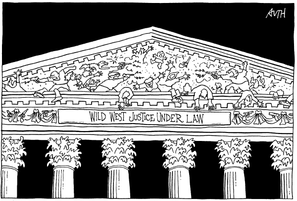 The Comic News: Editorial Cartoon by Tony Auth, Philadelphia Inquirer