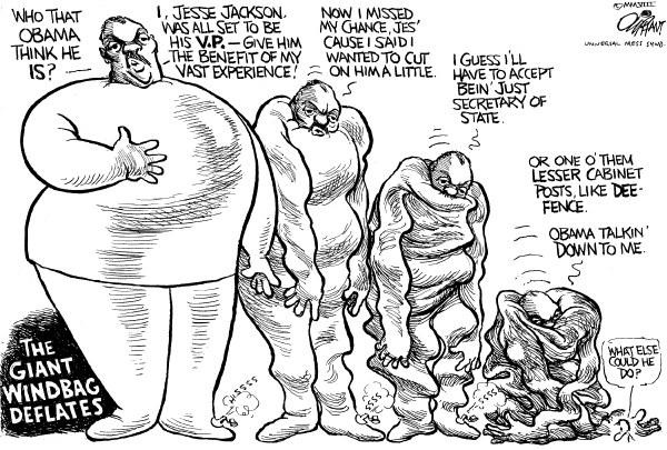 Editorial Cartoon by Pat Oliphant, Universal Press Syndicate on Campaign News